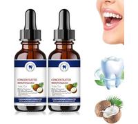 Powerful Organic Coconut Peppermint Pulling Oil, Coconut Oil Mouthwash Essential Oil, Coconut Fresh Oil-Pulling Mouthwash, Pure Organic Coconut Oil Pulling for Teeth (2)