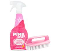 Powerful Oxi Stain Remover Spray 500ml with Scrubbing Brush | Effective on Grease Grass Coffee Wine Curry Stains | Safe for Whites Colours | Gentle on Fabrics | Eco and Vegan Friendly Laundry Solution