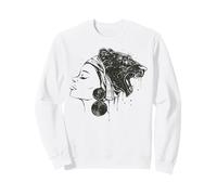 Powerful Panther Head Wrap Design Sweatshirt