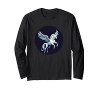 Powerful Pegasus in Flight for a Magical Look Long Sleeve T-Shirt