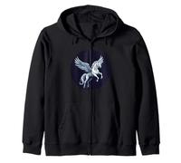 Powerful Pegasus in Flight for a Magical Look Zip Hoodie