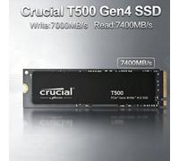 Powerful Performance Crucial T500 1TB Gen4 NVMe M.2 SSD 7300MB/s OEM Original for PS5 Laptop PC Gaming