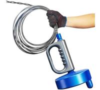 Powerful Pipe Auger, Bendable Plumbing Clearing Device, Reusable Tool with Hook Teeth, Long Reach Drain Unblocker System, Sewer Cleaner with Spiral Structure, Repair Accessory for Sink & Bathtub