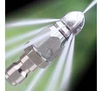 Powerful Pipe Cleaning And Unclogging Nozzle, Stainless Steel Sewer Jetter Nozzle For 1/4 Quick Connector, Pressure Washer SewerJetNozzle, High Pressure Drain Washer Jets For High PressureWasher Clean