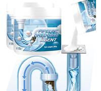 Powerful Pipe Dredging Agent for Kitchen and Toilet Pipe Lines, Keep Your Wash Basin and Toilet Unblocked, Rapid-Foaming Drain Cleaner, Fast-Acting Pipes Maintainer for Sink Bathtub Clogs (2)