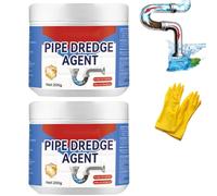 Powerful Pipe Dredging Agent, Powerful Quick Cleaning Drain Toilet Cleaner Tool, Pipeline Dredging Agent for Kitchen and Toilet Pipelines (2 pcs)