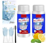 Powerful Pipe Dredging Agent, Professional Meledmatte Drain Gel, Powerful Pipe Dredging Agent Meledmatte for Kitchen Toilet Pipeline Quick Cleaning Tool (2Pcs)