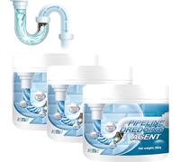 Powerful Pipe Dredging Agent, Sink & Drain Cleaner Powder, Upgrade Sink Cleaning Fluid, Cleaning Foam Powder All-Purpose Pipe Opener for Kitchen Bathroom Restroom Shower (780g, 3)
