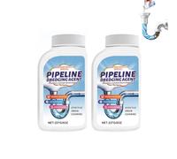 Powerful Pipeline Dredging Agent, Drain Unblocker, Sink Drain And Pipeline Dredging Agent, Quick Cleaning For Kitchen And Toilet Clogs, Powerful Cleaner Formula, Safe For All Pipes (2PC)
