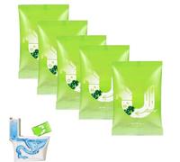 Powerful Pipeline Dredging Powder, Sink and Drain Cleaner Powder, Strong Cleaning Drain Cleaner Pipe Unblocker, Unclogging Agent Fast Foaming for Indoor Outdoor Quick Cleaning (5Pcs)