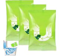 Powerful Pipeline Dredging Powder, Sink and Drain Cleaner Powder, Strong Cleaning Drain Cleaner Pipe Unblocker, Unclogging Agent Fast Foaming for Indoor Outdoor Quick Cleaning (3Pcs)