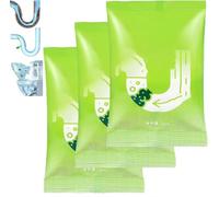 Powerful Pipeline Dredging Powder,Sink and Drain Cleaner Powder,Strong Cleaning Drain Cleaner Pipe Unblocker,Pipe Dredging Agent,Unclogging Agent Fast Foaming for Indoor Outdoor Quick Cleaning (3PC)