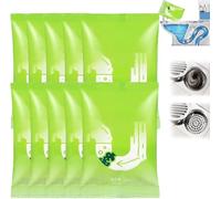 Powerful Pipeline Dredging Powder, Sink Drain Cleaner Pipe Unblocking, Drain Clog Remover Agent, Unclogging Cleaner,Drain Cleaner Powder, Quick Cleaning Toilet Tool for Kitchen Bathroom Toilet (10PC)