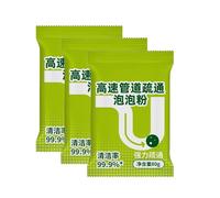 Powerful Pipeline Dredging Powder, Sink Drain Cleaner Pipe Unblocking, High Speed Drain Cleaner Foaming Powder, Quick Cleaning Toilet Tool for Kitchen Bathroom Toilet (3)