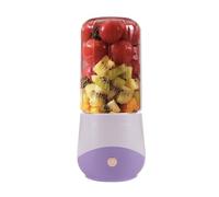 Powerful Plastic Portable Blender Lightweight Portable Juicer For Smoothies Ice Blending Juicing And Food Processing 500ml/17.5oz compact(Lila)