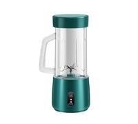Powerful Plastic Portable Blender Powerful Electric USB Mini Juicer Blender For Smoothies Ice Blending Juicing compact(Grn)