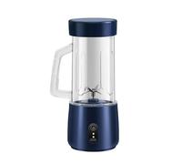 Powerful Plastic Portable Blender Powerful Electric USB Mini Juicer Blender For Smoothies Ice Blending Juicing compact(Blu)
