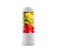 Powerful Plastic Portable Blender Powerful Portable Juicer Cup 6-Blade Personal Juicer For Smoothies Ice Blending Juicing compact(Wei)