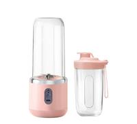Powerful Plastic Portable Blender With Travel Cup Electric USB Mini Juicer Blender Ideal For Smoothies Ice Blending Juicing compact(Pale Red)