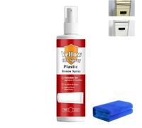 Powerful Plastic Yellowing Remover Spray & Cleaner Kit, Paint Remover for Plastic, Plastics Renew Yellow Off Spray Cleaner, Fast-Acting Heavy Duty Yellow Stain Remover for Toilet Seat, 100ml