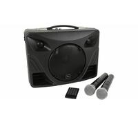 Powerful Portable PA Speaker Hand Held Radio Mics Bluetooth Echo, Battery/Mains