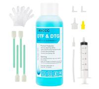 Powerful Printhead Cleaning Kit for All DTF DTG Printer DTF Cleaning Solution for Direct Transfer Film Printers ET-8550 XP-15000 L800, DTG Printhead Cleaning Solution Work with DTF DTG Printer 100ML