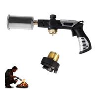 Powerful Propane Torch Gun with Adjustable Flame, 2026 New Flame Thrower Gun Professional Culinary Torch & Welding Kit Lighter and Campfire Starter for Cooking Outdoor BBQ Charcoal Igniting