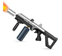 Powerful Propane Torch,Kitchen Grill Torch with Detachable Design Adjustable Weed Burner Torch, Charcoal Lighter for BBQ, Searing Steaks, Campfire, Welding(Tank Not Included) (Black&Silver)
