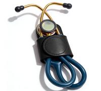 Powerful PU Leather Stethoscope Holder Belt Clip Universal Fit for Nurse Cardiologist Doctor Paramedics Emts