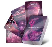 Powerful Romantic Love Oracle Cards Deck, Tarot Cards with Meanings, Soulmates and Twin Flames Oracle Tarot Cards for Beginner, Love Relationships