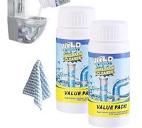 Powerful Sink and Drain Cleaner-2025 Upgraded Foaming Drain Unblocker, Pipe Cleaner for Kitchen, Bathroom, Toilet & Shower, Effective Sink Cleanser, Strong Formula to Unclog Drains (2pc)