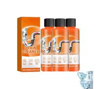 Powerful Sink and Drain Cleaner, 4-in-1 Powerful Pipe Unclogging Liquid, Pipeline Dredging Agent, Unclogging Agent Fast Foaming, Deeply Cleaning for Toilet Kitchen Bathroom Shower (3PC)