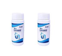 Powerful Sink and Drain Cleaner, Magic Bubble Bombs Fast Foaming Pipe Cleaner Deodorat Powder Dredge Agent for Kitchen Toilet Pipeline Dredging Quick Cleaning (2PCS)
