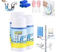 Powerful Sink and Drain Cleaner Powder,Sink Drain Cleaner,Multi-functional Powerful Pipe Unclogging Agent,Powerful Pipe Dredging Agent for Kitchen Toilet,Pipeline Cleaning Tool (3 Pcs)