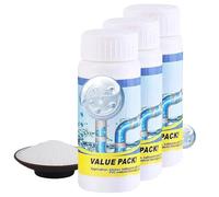 Powerful Sink & Drain Cleaner, Pipe Cleaner, Extremely Strong, Highly Effective Cleaning Agents with Active Foam, Sewer Dredging Powder, Fine Texture, Quick Results, for Kitchen, Sink Drain (3 Pieces)