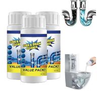 Powerful Sink & Drain Cleaner, Wild Sink and Drain Cleaner, Pipe Dredge Deodorant, Wild DRAIN Cleaner, Deodorizing and Cleansing, SINK Foam Cleaners, For Kitchen Bathroom Toilet Shower (3PCS)