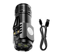 Powerful Small Flashlight, LED Torch Light, Rechargeable Waterproof Lamp, Compact Bright Beam Device, Portable Lighting Tool for Work, Auto Repair,