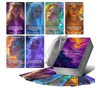 Powerful Soul Whisper Oracle Cards, 54 Oracle Deck for Beginners with Meanings on Them, Go Deep Inside, Explore The Soul