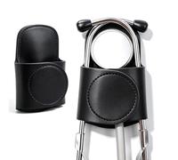 Powerful Stethoscope Holder Clip for Nurses, PU Leather Stethoscope Belt Holster, Waist Clip Carrier for Doctors Paramedics EMT, Quick Access Scrub Holder