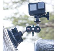 Powerful Suction Cup Camera Car Mount with 1/4 Inch Thread for GoPro Hero for DJI Osmo Action, and More Camera, Wall & Desk Camera Mount
