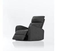 Powerful Swivel Recliner Black Form