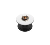 Powerful Tiger Emerging Cracked Wall Effect PopSockets Adhesive PopGrip