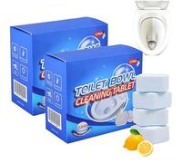 Powerful Toilet Bowl Cleaner Tablets, 12 Pack Tablet Toilets Freshener Strong Toilets Cleaning for Stains, Descaling & Deodorizing Toilet Cleaning Blocks. (2Piece)