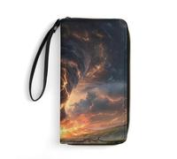 Powerful Tornado Long Pouch Slim Clutch Wallet Purse
