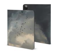 Powerful Tornado Printed Tablet Case with Pencil Holder Unisex Slim TPU Protective Cover Compatible with iPad 2020/Pro 2020/Pro 2021/Air4/Air5