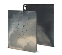 Powerful Tornado Printed Tablet Case with Pencil Holder Unisex Slim TPU Protective Cover Compatible with iPad 2020/Pro 2020/Pro 2021/Air4/Air5