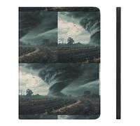 Powerful Tornado Printed Tablet Cases Compatible with iPad Series Pencil Holder Slim Trifold Stand Protective Cover