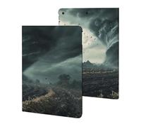 Powerful Tornado Printed Tablet Cases Compatible with iPad Series Slim Trifold Stand Protective Cover