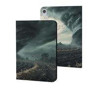 Powerful Tornado Printed Tablet Cases Compatible with iPad Series Slim Trifold Stand Protective Cover