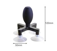 Powerful Vacuum Suction Cup Tool for LCD Screen Cover Plate 4-Claw Glass Lifter with Silicone Construction for & Mark-Free for Smooth Surfaces and Optical Lenses 50Mm Diameter